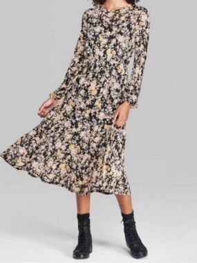 Wild Fable Floral Dress with Liner Excellent Condition